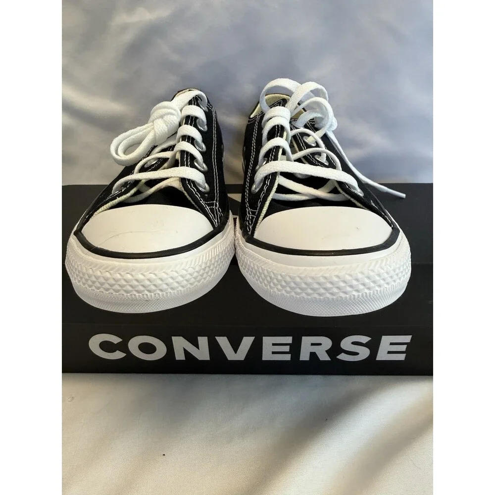 Kids Converse Chuck Taylor All Star OX Black & White Sneaker Lace Up New